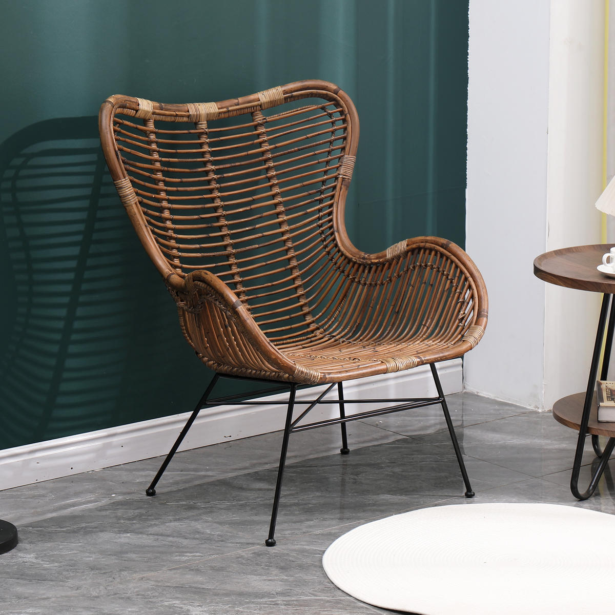 SESSEL Rattan Braun - Braun, Holz (73/88/50cm) - Nordlys