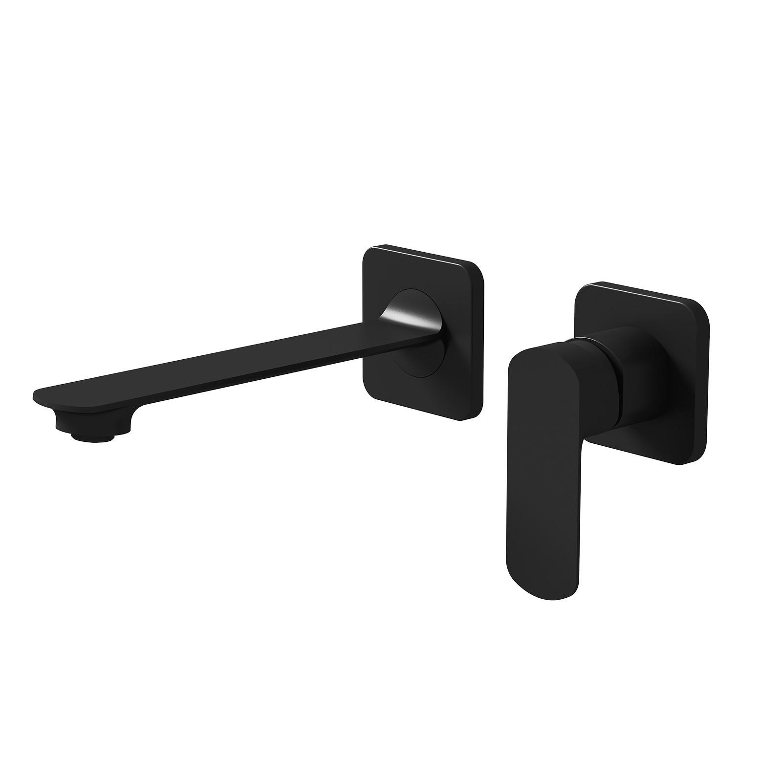 WASCHTISCHARMATUR Modular Ventilkernzertifizierung Messing Schwarz Matt - Schwarz, Metall (12.7/11/23.3cm) - EMKE