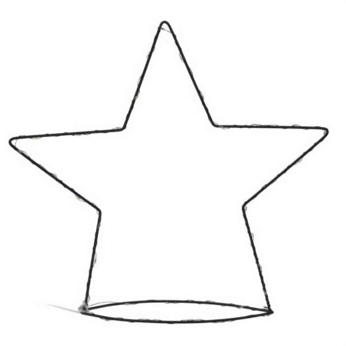 DRAHTFIGUR LED-Dekoration 34 cm - Schwarz, Metall (8/34/35cm) - Home Styling Collection