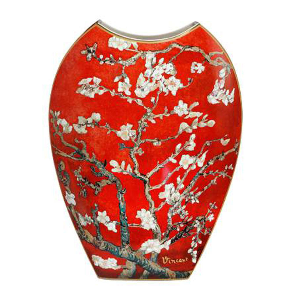 VASE Mandelbaum Rot - Artis Orbis Vincent van Gogh Bunt Porzellan - Multicolor, Keramik (45cm) - Goebel