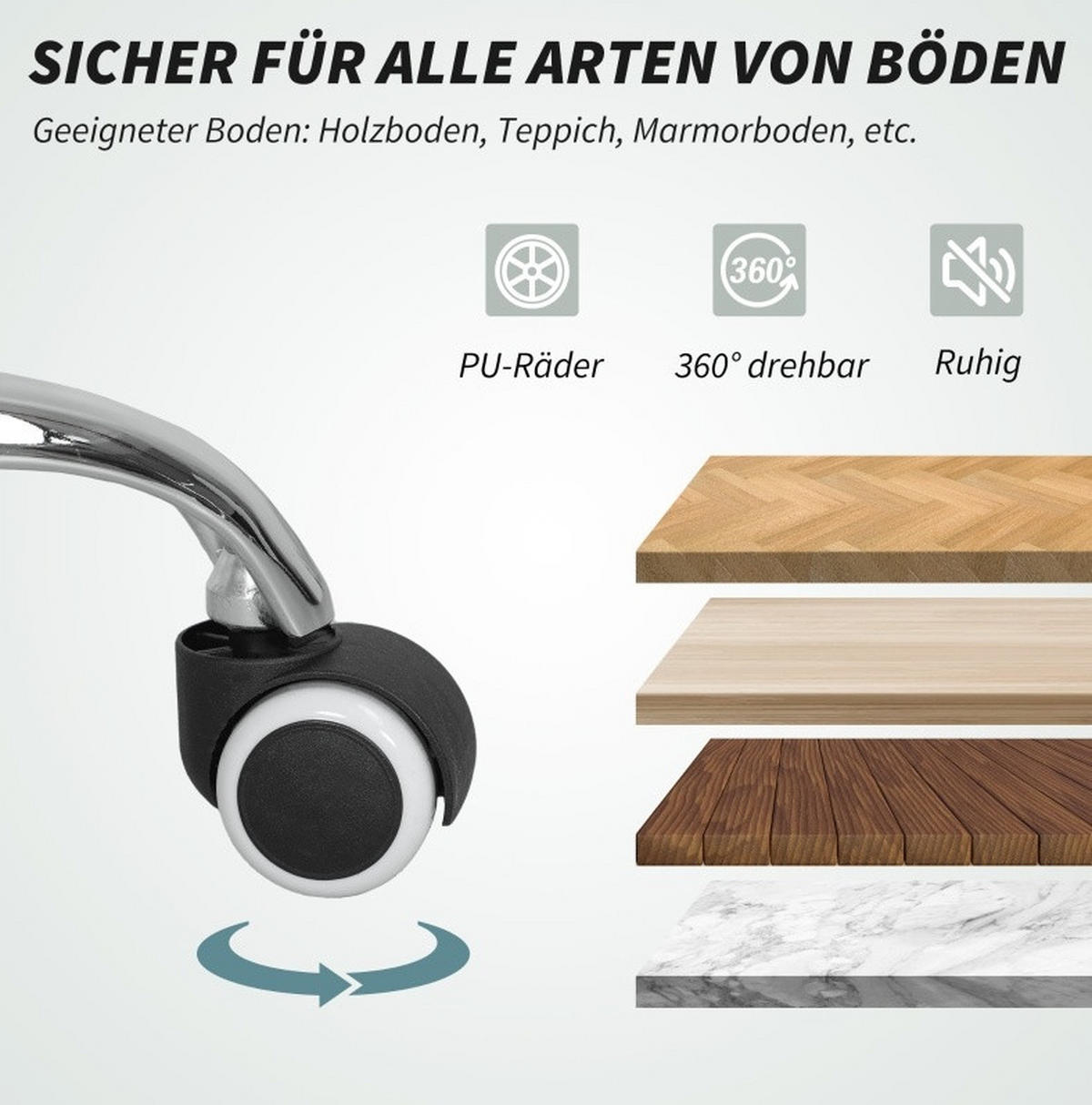 BÜROSTUHL mit Massagefunktion 64 x 70 x 110-118 cm Schwarz - Schwarz, Kunststoff (70/118/64cm) - Meubliv