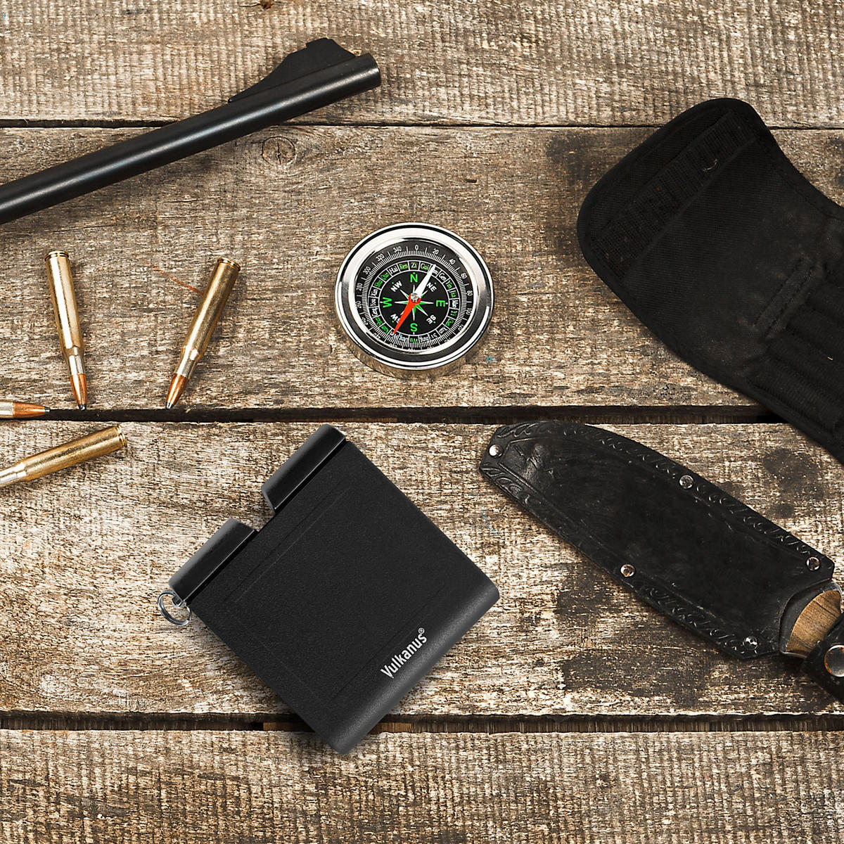 MESSERSCHÄRFER Basic schwarz - Schwarz, Kunststoff - Vulkanus