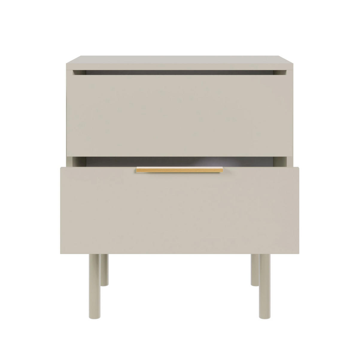 NACHTSCHRANK Viviaro Graubeige 54 cm - Kaschmir/Greige, Holz/Holzwerkstoff (54/61/39cm) - Selsey