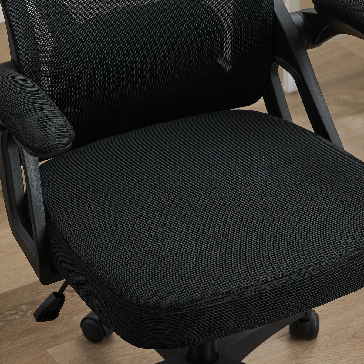 BÜROSTUHL Schwarz 58/65/108 cm - Schwarz, Metall (58/108/65cm) - PANGIVO