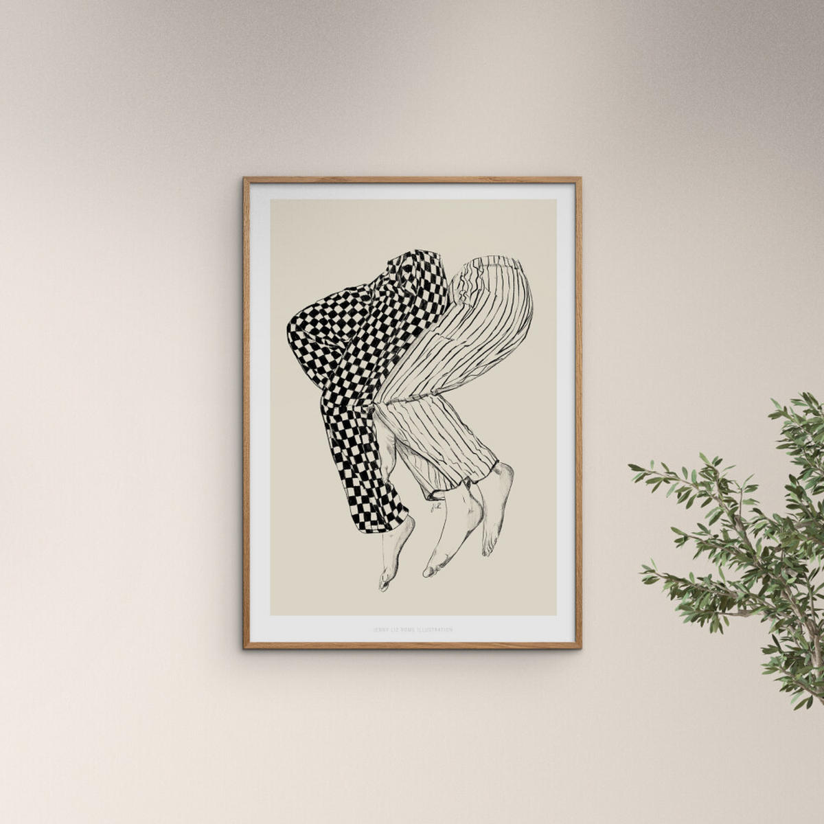 POSTER Jenny Liz Rome - Love 1 - Naturfarben, Papier (70/100/0.1cm) - Poster&Frame