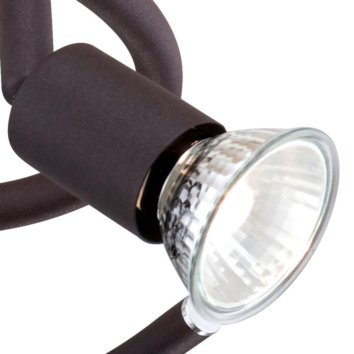 LED DECKENLEUCHTE Metall Rostfarben 3 Flammig - Braun, Metall (42/42/15cm) - Globo Lighting
