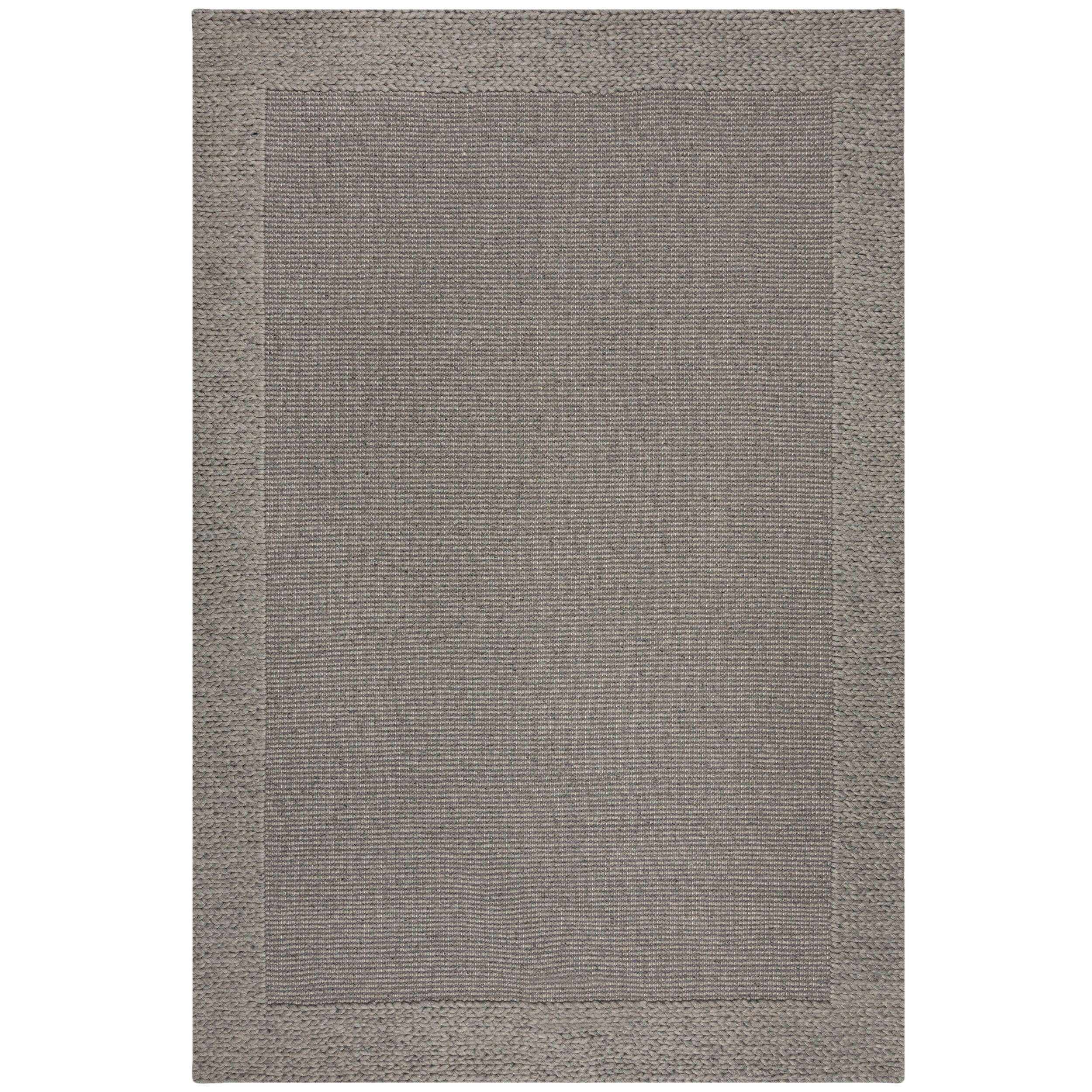 TEPPICH Chunky-Knit-Design, wolle-polyester-mix CALDER, Grau 160x230 cm - Grau, Textil (160/230cm) - KADIMA DESIGN