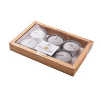 TEELICHTER Basic Grau 22.5/15.5/3 cm - Grau, Naturmaterialien (15.5/3/22.5cm) - Mondex