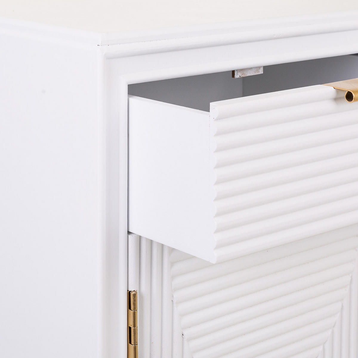 NACHTTISCH aus Holz, weiß, 40x36x71cm - Weiß, Holzwerkstoff (39.5/70.5/36cm) - Wanderlust