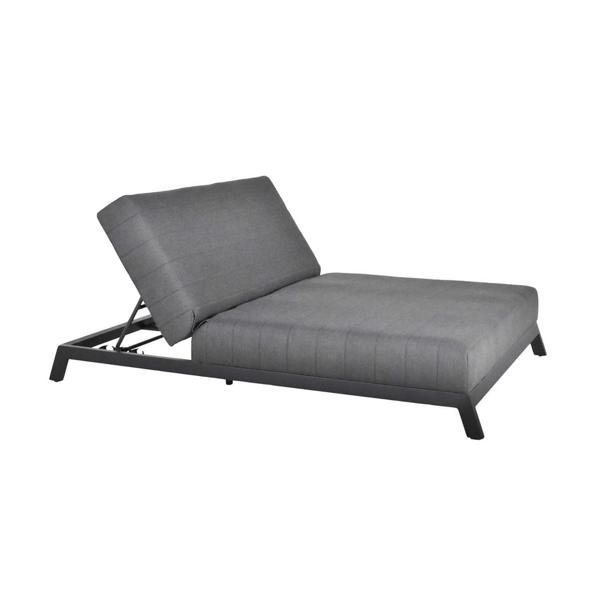 SONNENLIEGE VALENCIA - Grau, Keramik (144/38/203cm) - Home Deluxe