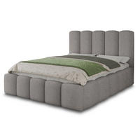 POLSTERBETT Aura - Eichefarben/Schwarz, Holz/Kunststoff (180/200cm) - Sofnet