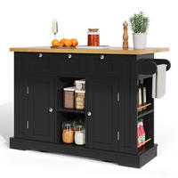 KÜCHENINSEL Rustikal 132 cm mit Steckdose & Klappplatte - Multicolor, Holz (70/87/132cm) - SHOPENTRA