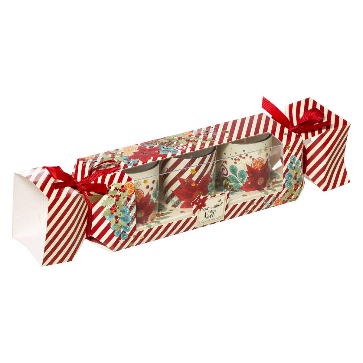 DUFTKERZEN Weihnachtsmotiv 3er-Set 5 cm - Rot, Glas (5/6/5cm) - Atmosphera Createur d´interieur