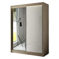 SCHRANK Sonoma Eiche Velis Schiebetür Mit Spiegel 120 cm - Multicolor, Holzwerkstoff (120/215/61cm) - Sepro Meble