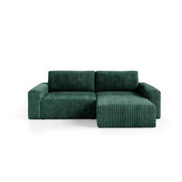 ECKSOFA Angela 3 Sitzplätze Tannengrün - Grün, Holz (252/149cm) - Petits-meubles