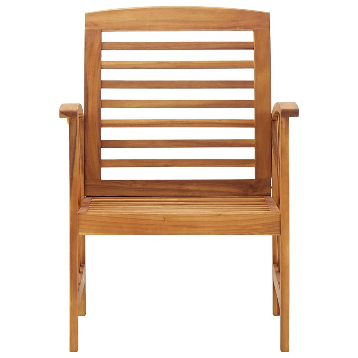 GARTENSTÜHLE 2er Set Massivholz Akazie - Braun, Holz (59/83/67cm) - vidaXL