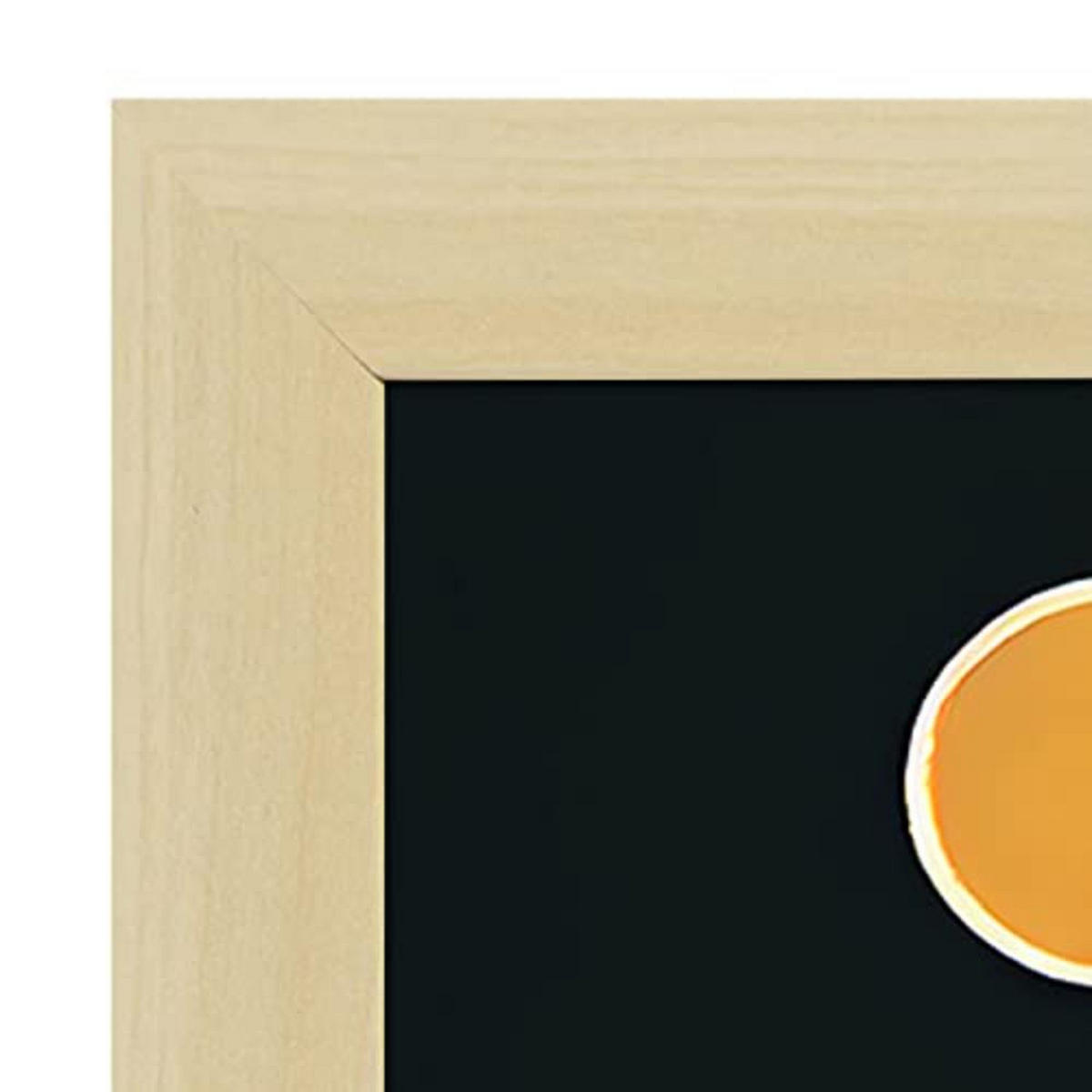 POSTER Set mit 4 Abstrakt Kurve Moderne Galaxien A3 Rahmen aus hellem Holz - Beige, Papier (29.7/3cm) - Nacnic