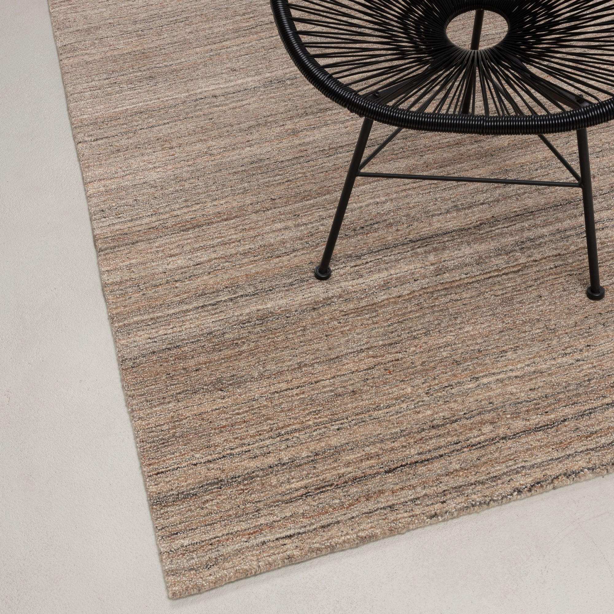 DESIGNER Wollteppich mit Seidenglanz, pflegeleicht, robust 170x240 cm - Rosa, Textil (170/240cm) - Rug and Roll