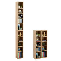 CD/DVD- REGAL CHART - Sonoma Eiche, Holzwerkstoff (20/186/17cm) - CARO-Möbel