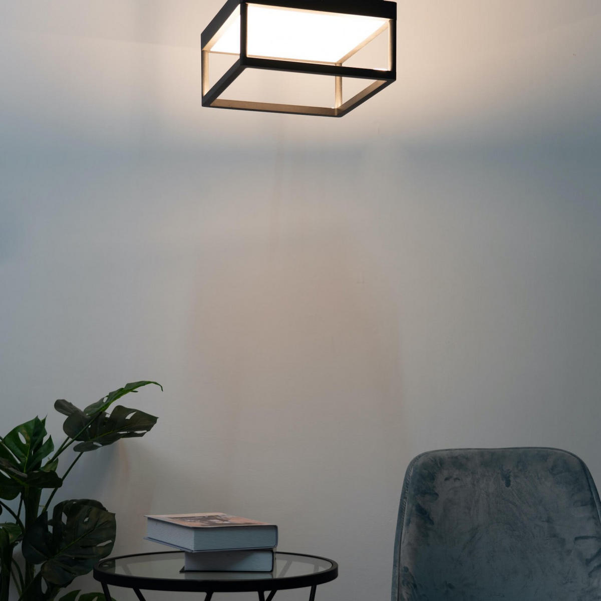 DECKENLEUCHTE Stockholm, Schwarz, 31cm - Schwarz, Metall (31/31/15cm) - KOSILUM