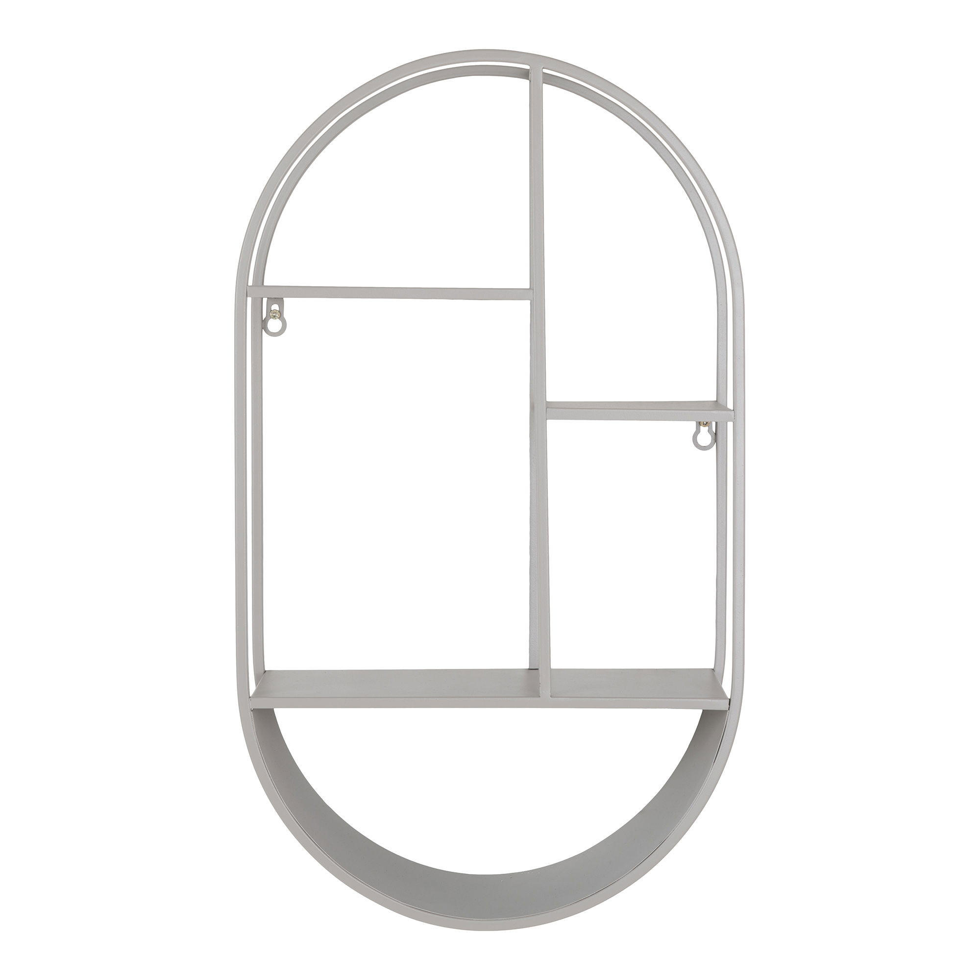 WANDREGAL Feira Stahl Grau - Grau, Metall (15/60/35cm) - tinkaro