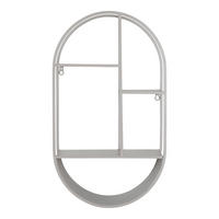 WANDREGAL Feira Stahl Grau - Grau, Metall (15/60/35cm) - tinkaro