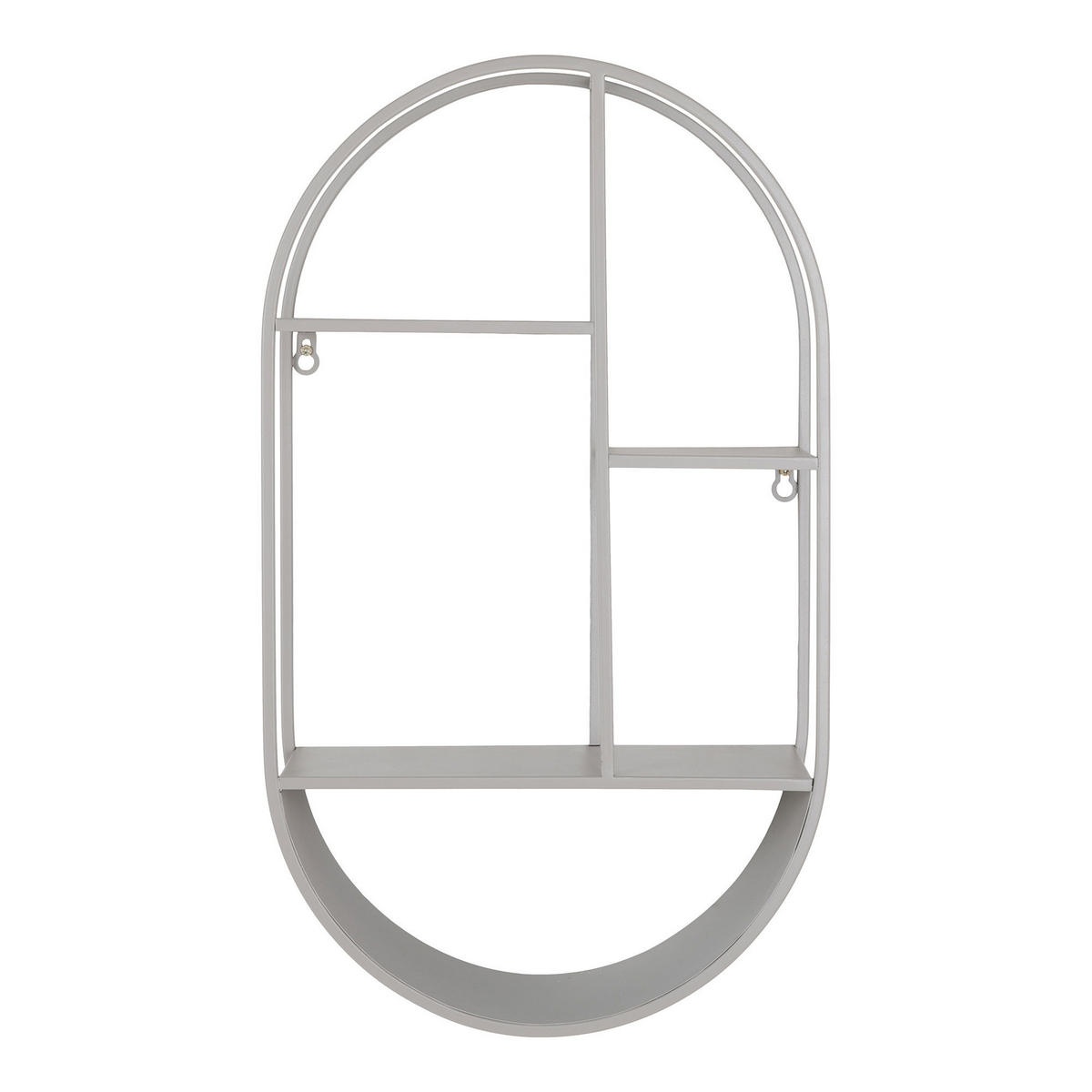 WANDREGAL Feira Stahl Grau - Grau, Metall (15/60/35cm) - tinkaro
