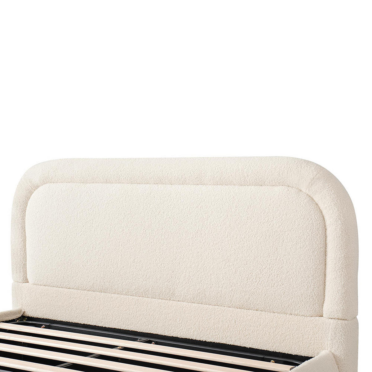 POLSTERBETT 140×190cm mit großem Stauraum in Beige - Beige, Textil (140/190cm) - KOMHTOM