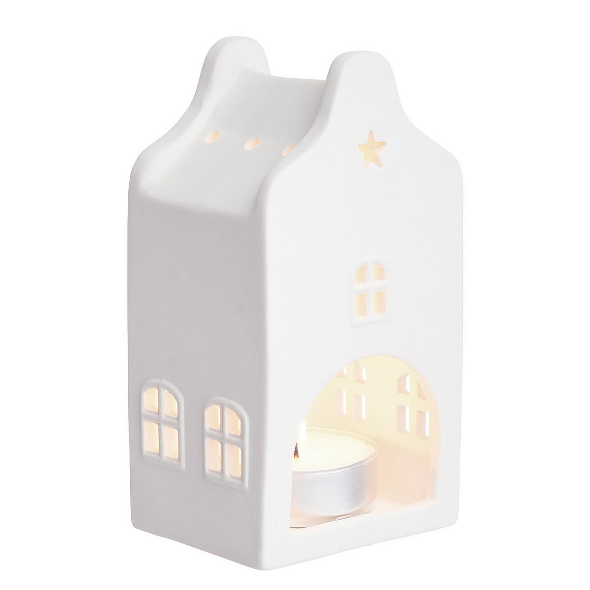 TEELICHT (6er-Set) Amsterdam Mini-Teelicht - Weiß, Keramik (11cm) - Butlers