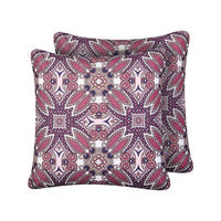 GARTENKISSEN 2er-Set Violett 45/45 cm Mirage - Pink/Violett, Textil (45/10/45cm) - Beliani
