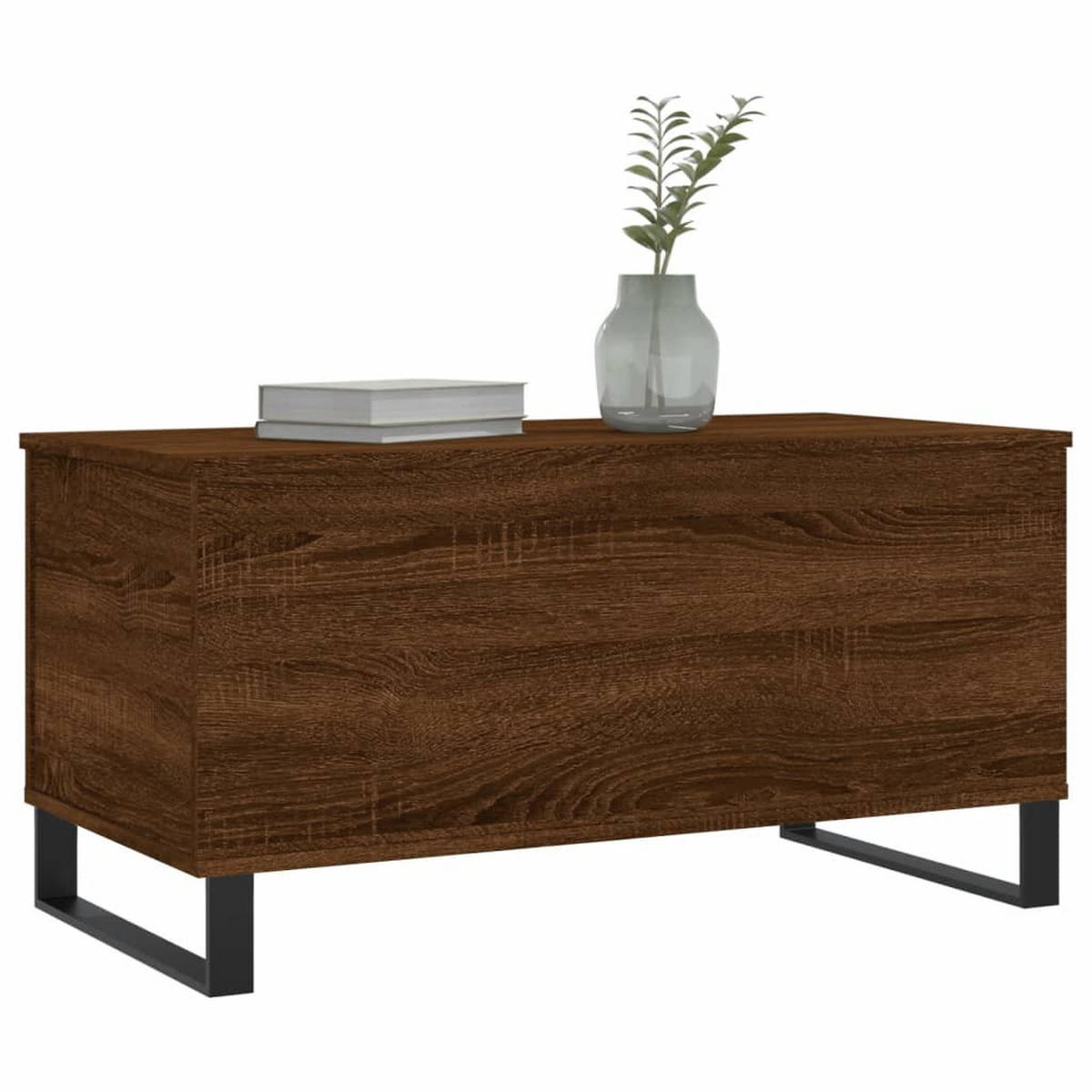 COUCHTISCH Braun Eichen-Optik 90x44,5x45 cm Holzwerkstoff - Braun, Holzwerkstoff (90/44.5/45cm) - furnicato