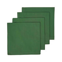 STOFFSERVIETTEN 4er-Set dunkelgrün 45/45 cm, 100% Baumwolle - Dunkelgrün, Textil (45/45cm) - Homescapes