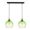 PENDELLEUCHTE Rome - Transparent/Schwarz, Glas/Metall (20/50/110cm) - kiki design