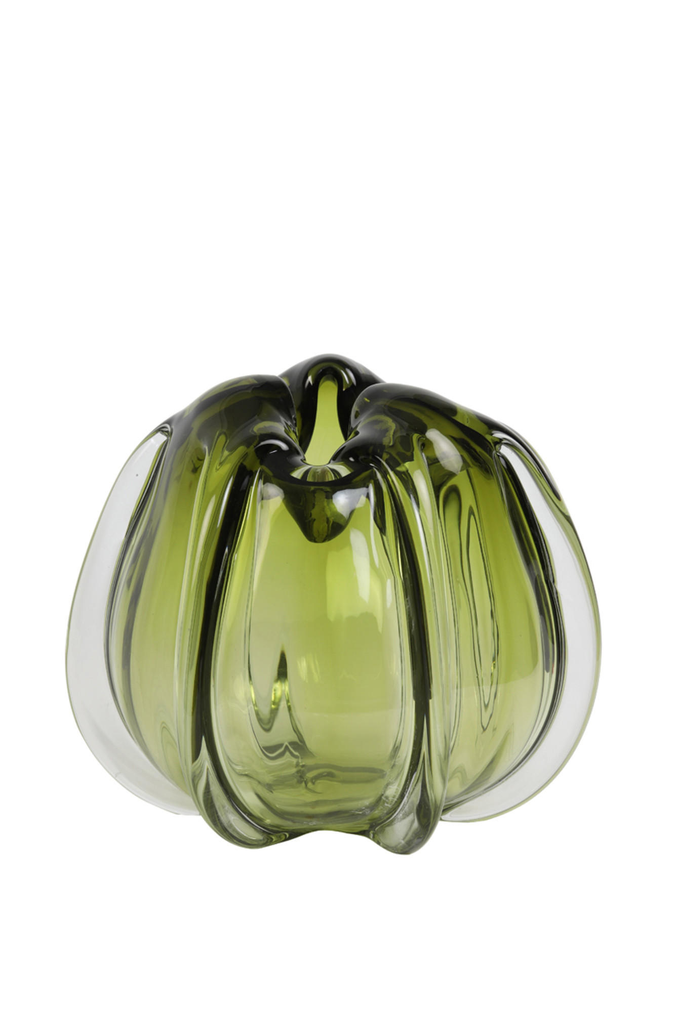 VASE Murela Grün Ø24,5/22 cm - Grün, Glas (24.5/22cm) - Light & Living