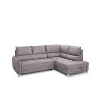 ECKSOFA Marno In Chill Me - Hellgrau, Holzwerkstoff/Textil (260/200cm) - Fun Möbel