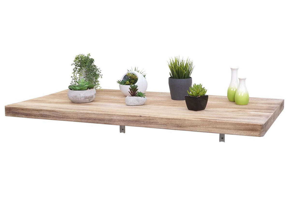 WANDTISCH KLAPPBAR rechteckig Braun, Beige - Beige/Braun, Holz (120/20/60cm) - MCW