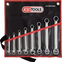 KS TOOLS ULTIMATEplus Doppel-Ringschlüssel-Satz, gerade, 8-tlg ( 920.0448 ) - Multicolor, Kunststoff (276/73/70cm) - KS Tools
