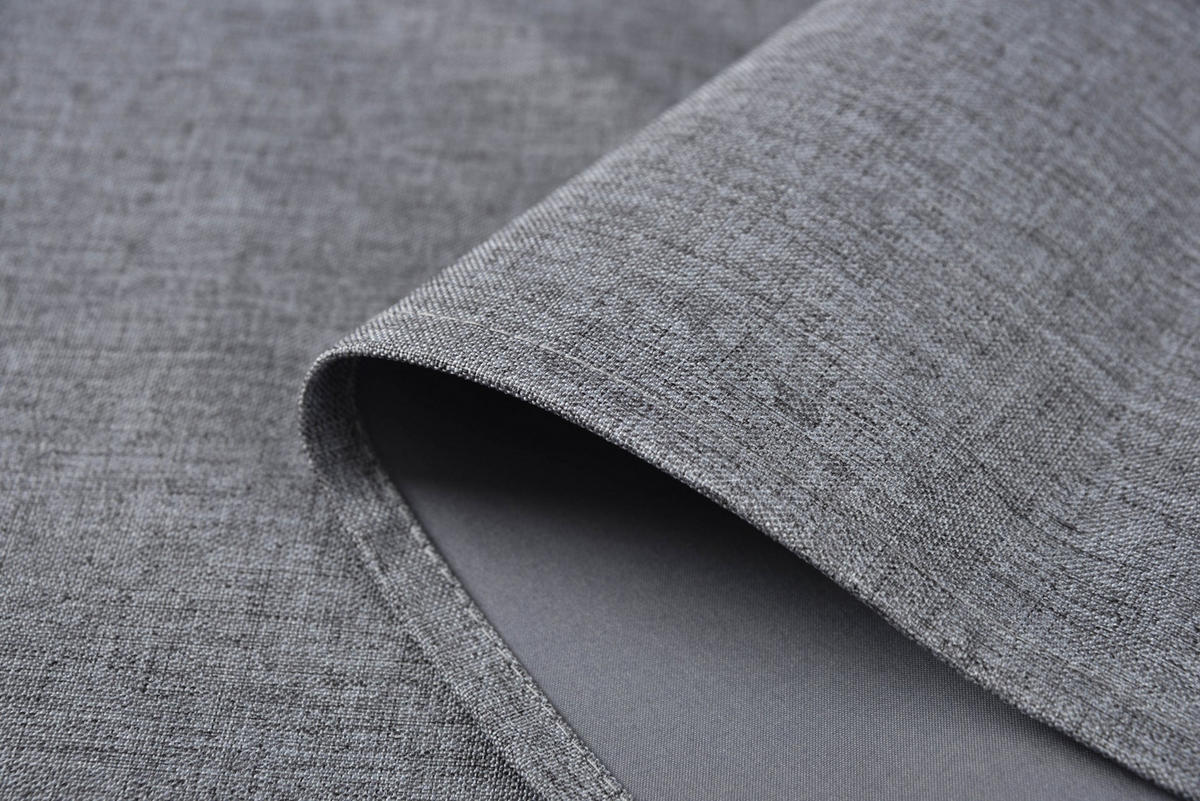 VORHANG 2ER SET BOSTON DARK HxB 175x140 cm Dunkelgrau - Dunkelgrau, Textil (140/175cm) - Gardinenbox