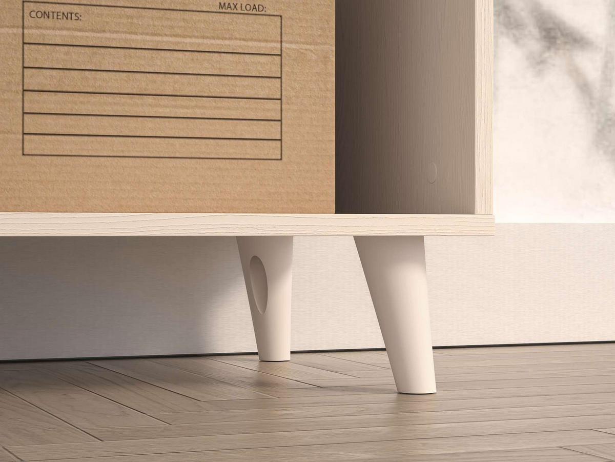 STANDREGAL – 50 cm – Mevel – Beige - Beige, Holzwerkstoff (50/190/40cm) - hi-markt