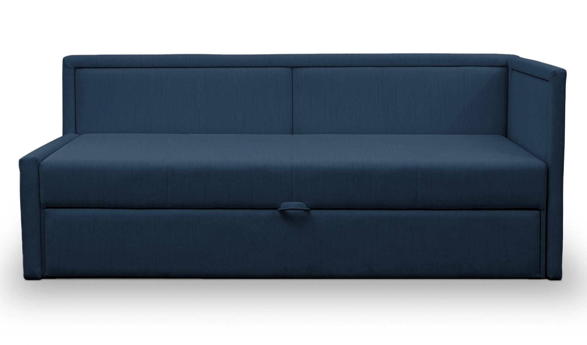 JUGENDBETT Caprili Dunkelblau ausziehbar für 2 Personen - Schwarz/Dunkelblau, Holz/Textil (82/189cm) - Selsey