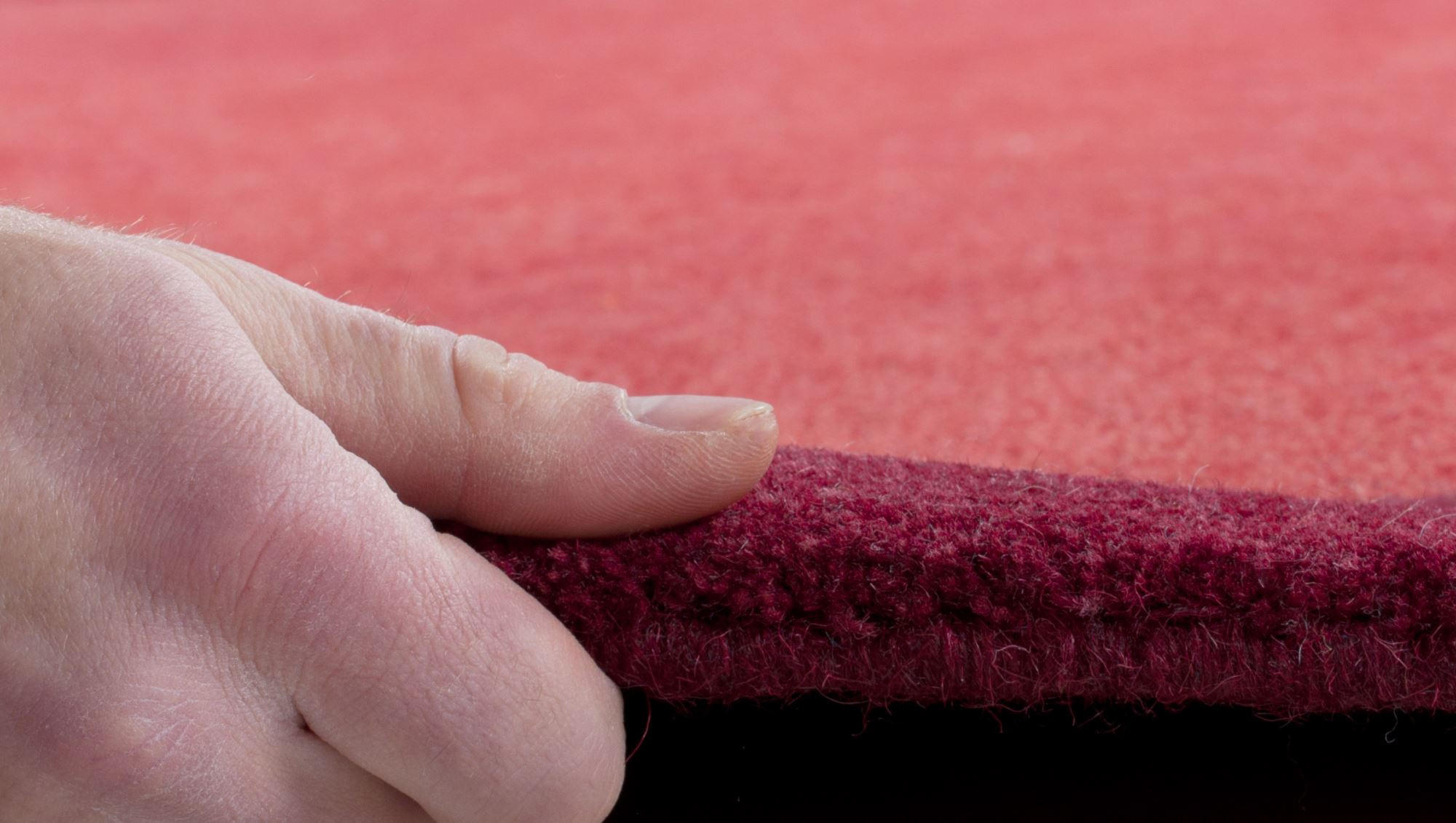 Thumbnail - Theko Handknüpfteppich, Rot, Textil, Abstrakt, Rechteckig, 200x300 cm, für Fußbodenheizung geeignet, Teppiche & Böden, T...