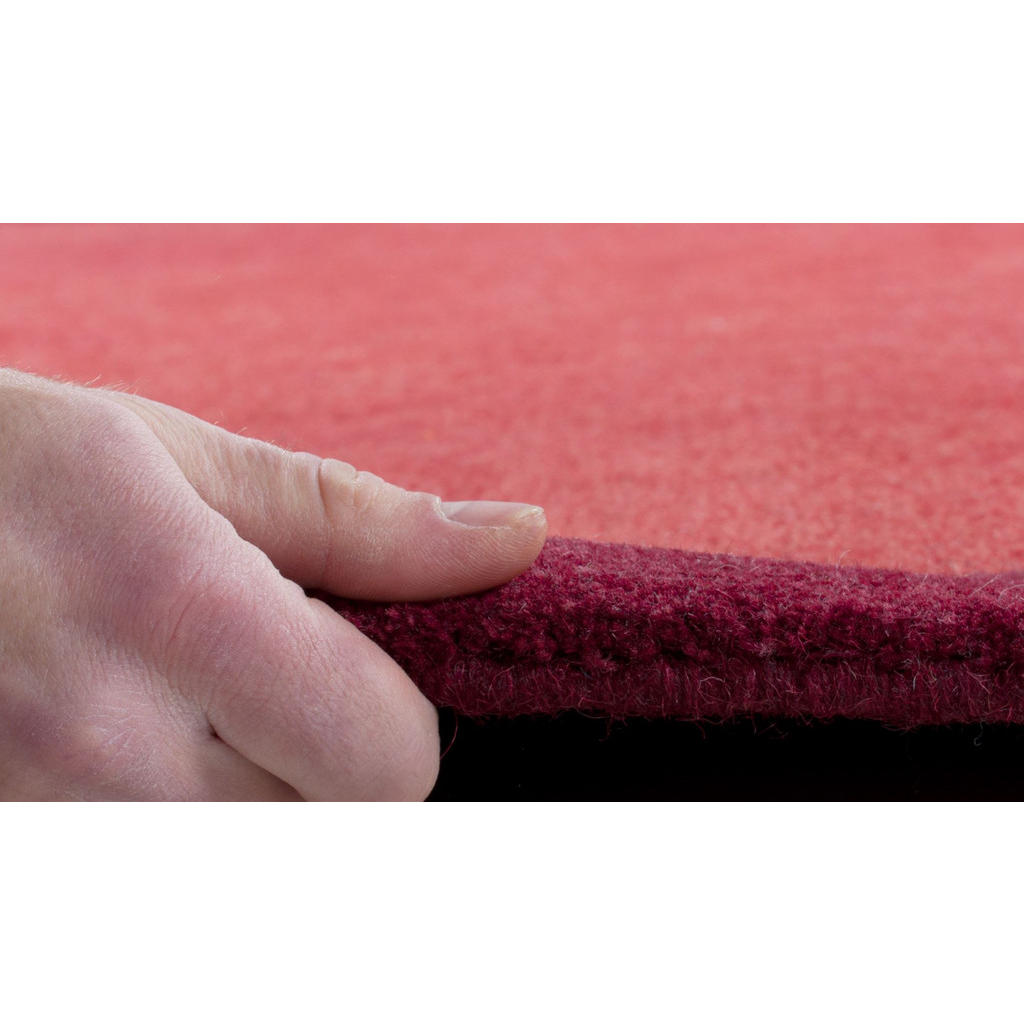 Thumbnail - Theko Handknüpfteppich, Rot, Textil, Abstrakt, Rechteckig, 250x300 cm, für Fußbodenheizung geeignet, Teppiche & Böden, T...