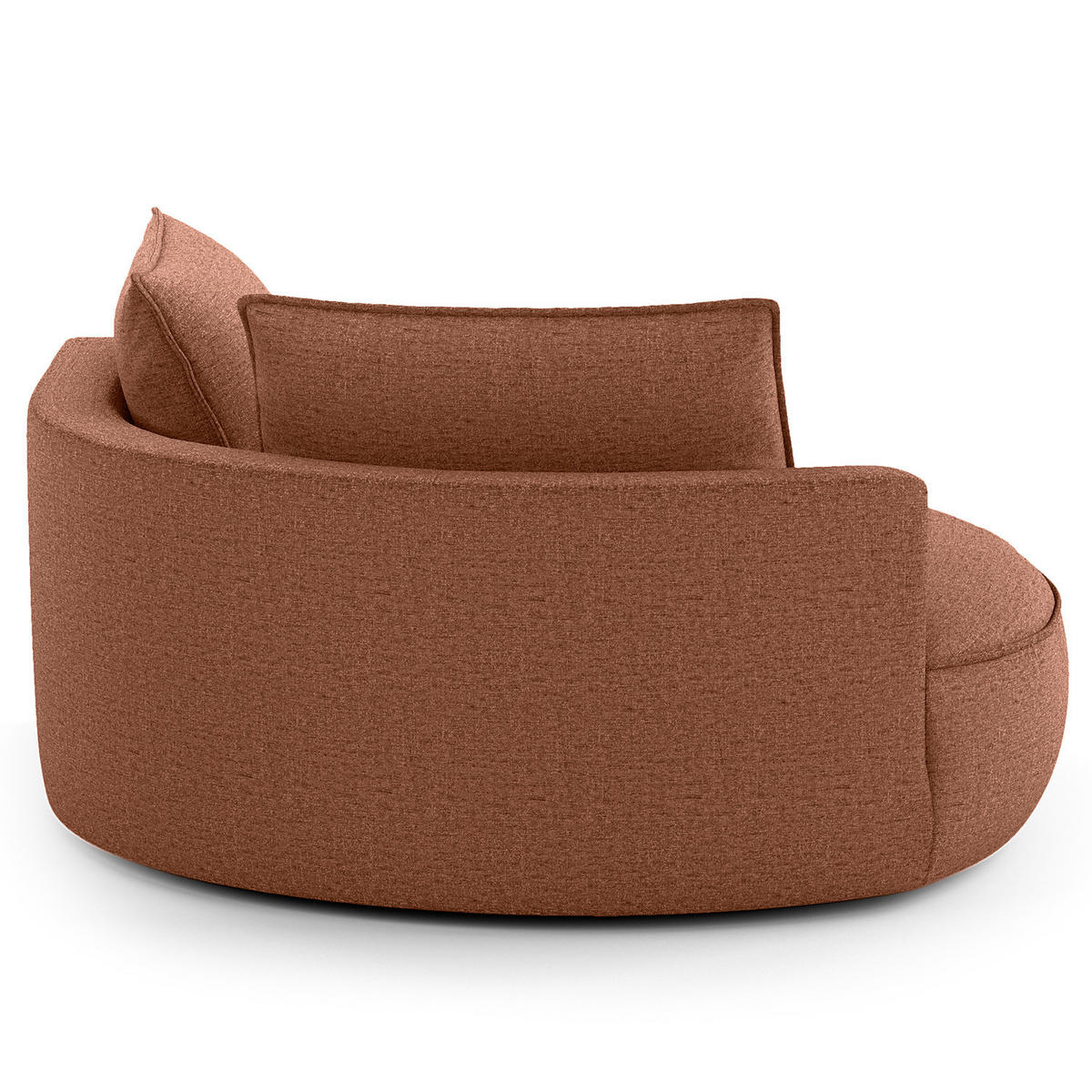 OTTOMANE - modular - Beige/Schwarz, Kunststoff/Textil (126/82/154cm) - home24