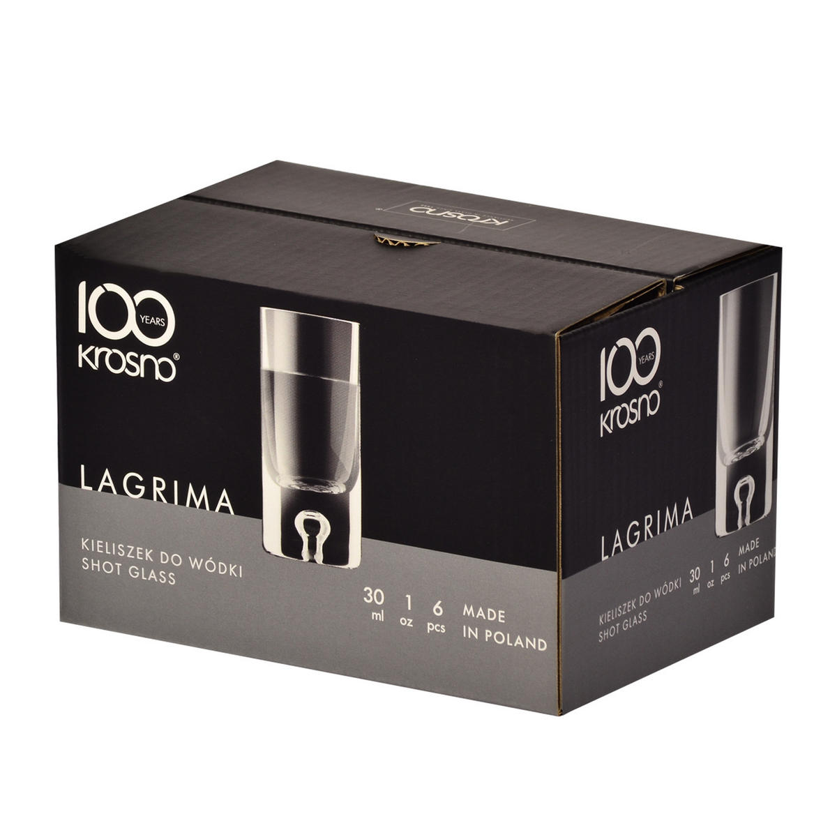 WODKAGLÄSER, 6er-Set, 30 ml - Transparent, Glas (0.03L) - Krosno Glass