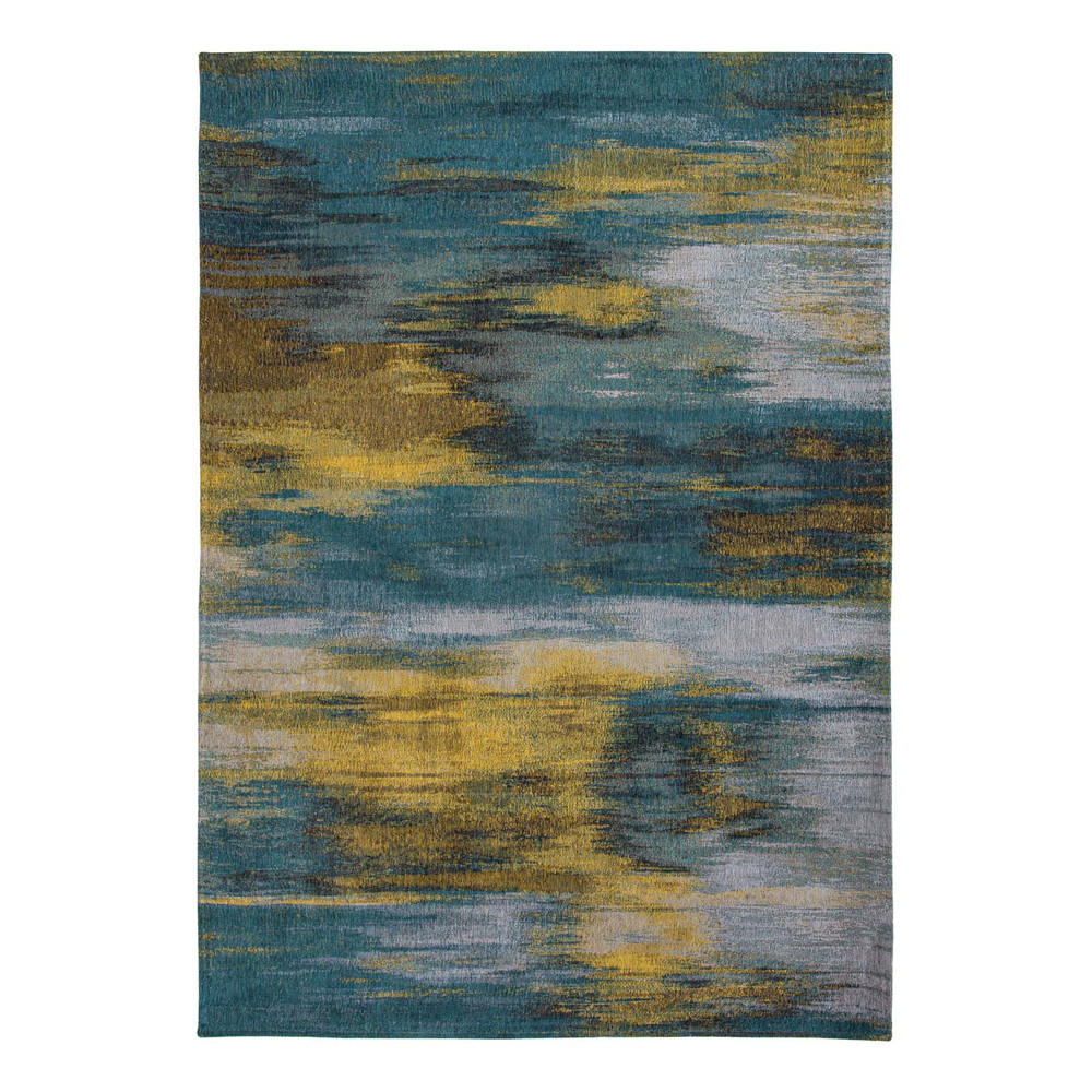 TEPPICH Nymphea Blue Atlantic 240/340 cm - Multicolor, Textil (240/340cm) - Louis De Poortere