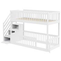 ETAGENBETT Kinder Weiß 90x200 cm 2-tlg. - Weiß, Holz (90/200cm) - ComfortXL