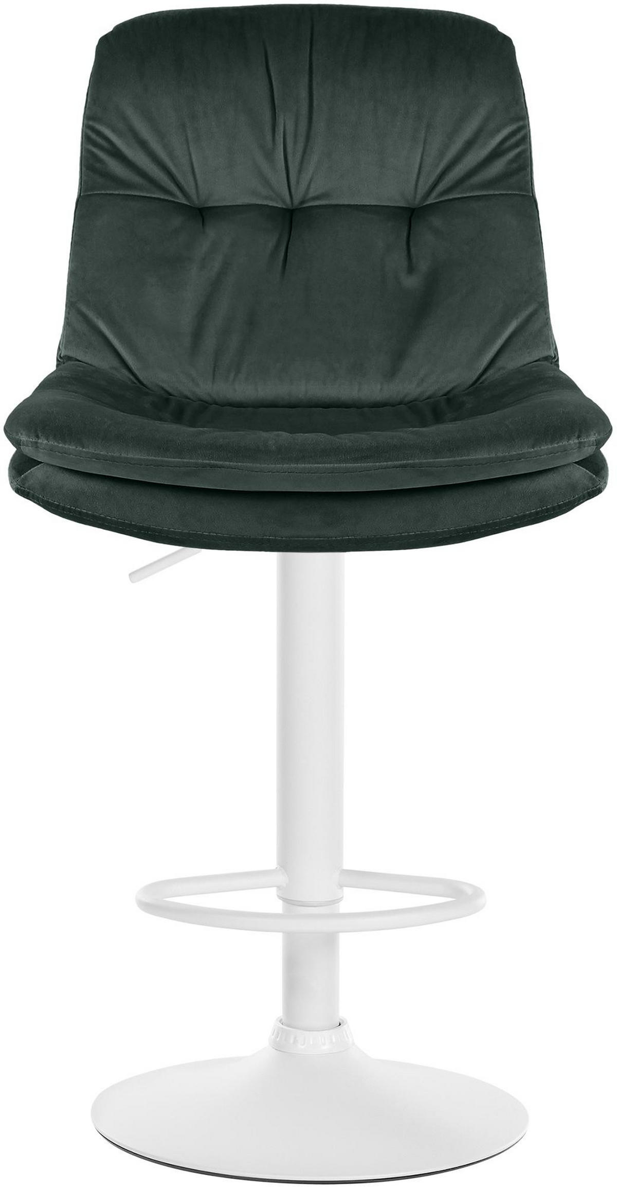 BARHOCKER Samt dunkelgrün - Dunkelgrün/Schwarz, Textil (46/94/54cm) - CLP