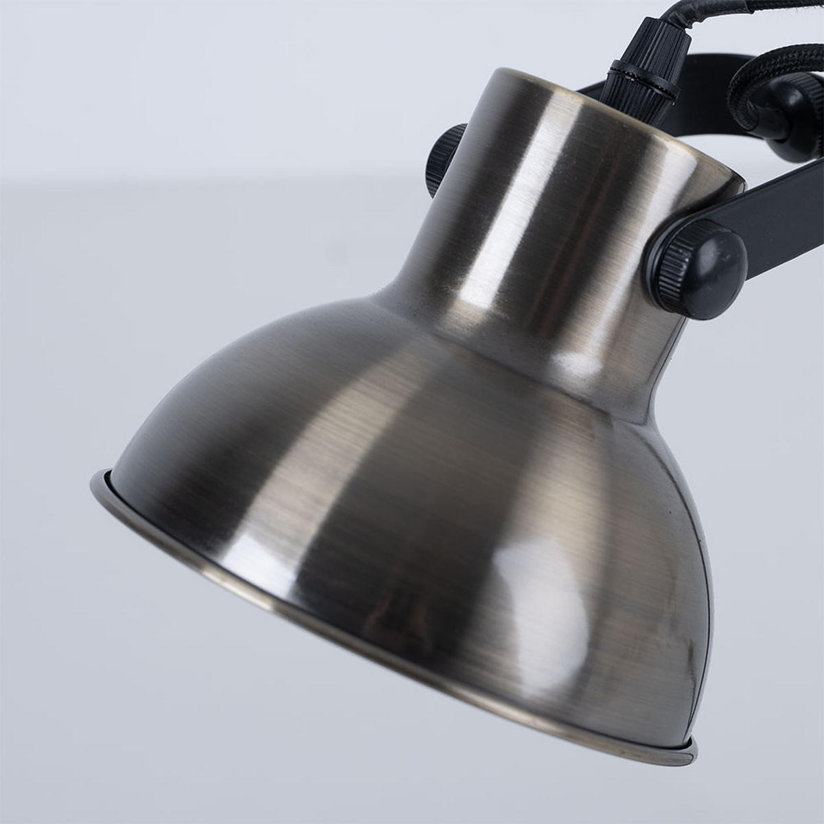 TISCHLEUCHTE Spot Messing Schwarz - Messingfarben, Metall (15/29/33.5cm) - Brilliant