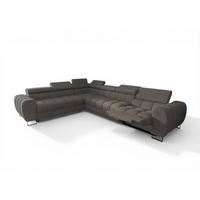ECKSOFA Bastien Relax - Dunkelgrau, Holzwerkstoff/Textil (260/330cm) - Fun Möbel