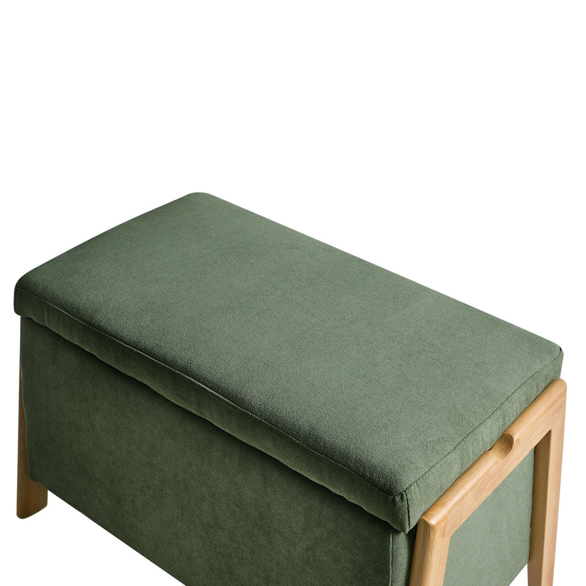 BANCĂ verde Edland - maro/verde, material textil (75/44/43cm) - Beliani
